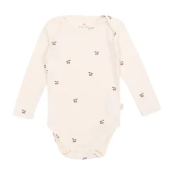 Crèmekleurig lichaam met kersenpatroon
