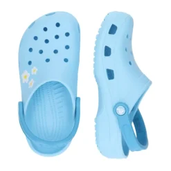 Daisy Klomp Sandalen Blauw Bloemen