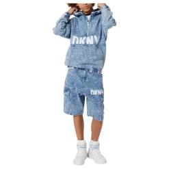 Denim Bermuda Shorts met cargozakken