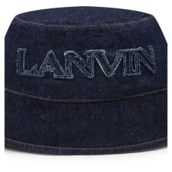 Denim Cloche Hoed met Franje Logo