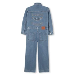 Denim Jumpsuit met overhemdkraag