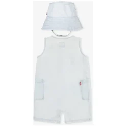 Denim Romper en Bucket Hat