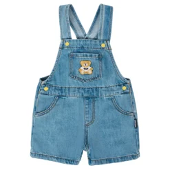 Denim Tuinbroek met Teddy Bear Patch