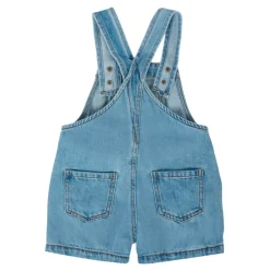 Denim Tuinbroek met Teddy Bear Patch