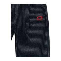 Donkerblauwe Elastische Taille Shorts