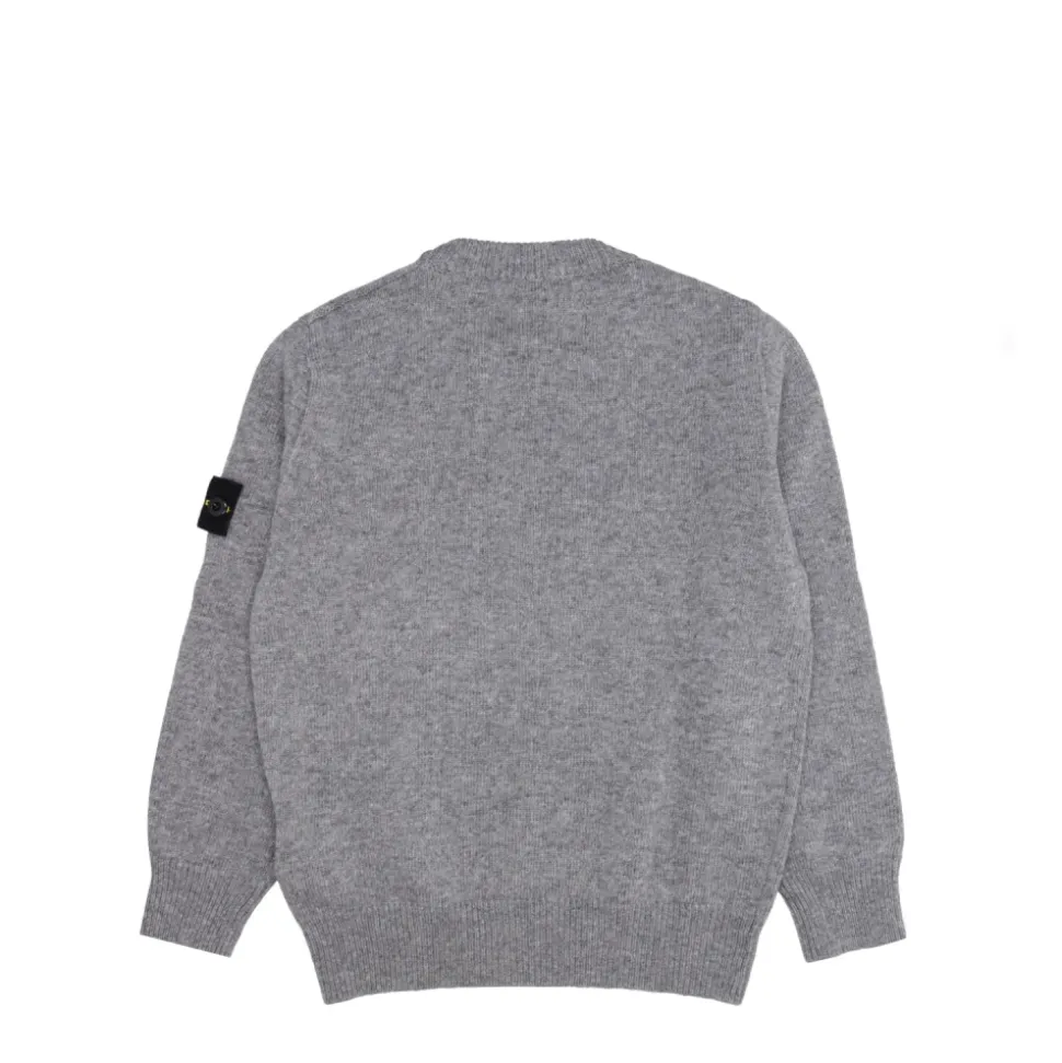 Donkergrijze wollen trui