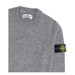 Donkergrijze wollen trui