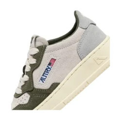 Driekleurige Suède Sneakers met Comfortabele Padding