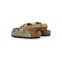 Duifgrijze Sandalen met Gespbanden
