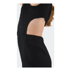 Effen elegante jurk met ritssluiting aan de achterkant