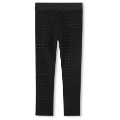 Effen Legging met Strasssteentjes