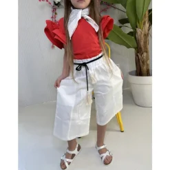 Elastische Broek met Hoge Taille