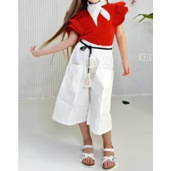 Elastische Broek met Hoge Taille