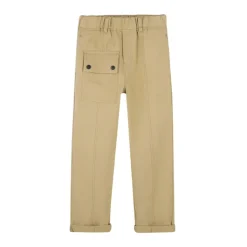 Elastische Casual Broek met Riemlussen