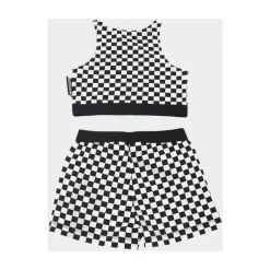 Elastische Set met All-Over Ruitjesprint