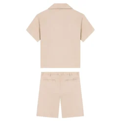 Elegant Linnen Shirt en Bermuda Set