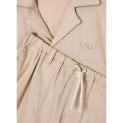 Elegant Linnen Shirt en Bermuda Set