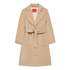 Elegante Beige Wollen Jas