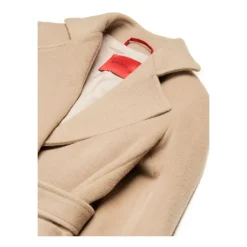 Elegante Beige Wollen Jas