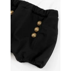 Elegante Stro Jumpsuit met Lange Mouwen en Geribbelde Manchetten