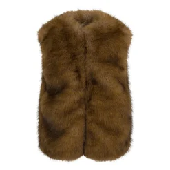 Faux Fur Gilet Zip Jacket