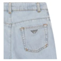 Five-pocket Denim Bermuda Shorts