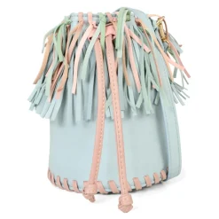 Franje Trekkoord Lichtblauwe Casual Tas