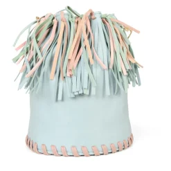 Franje Trekkoord Lichtblauwe Casual Tas