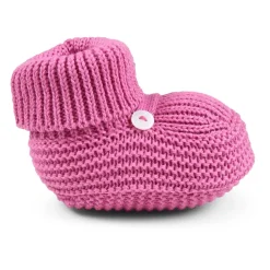 Fuchsia Katoenen Baby Slofjes