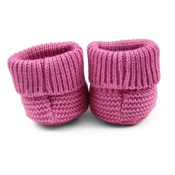 Fuchsia Katoenen Baby Slofjes