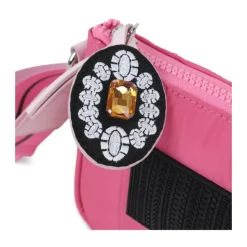 Fuchsia Tassen met Logo Patch Charme