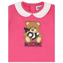 Fuchsia Teddy Bear Rompers