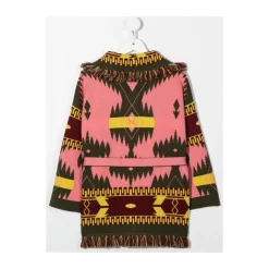 Geblokte Cardigan met Riem