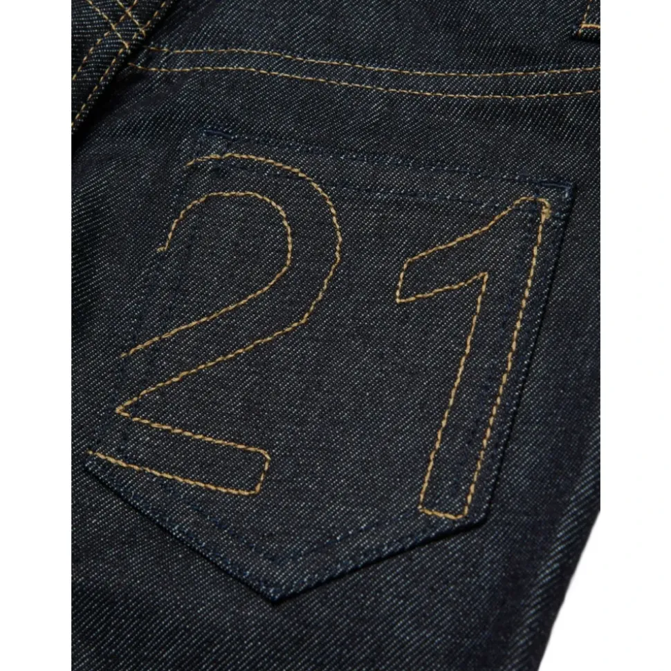 Geborduurde Navy Blue Kinder Jeans