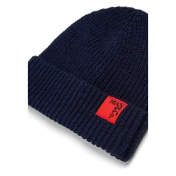 Gebreide Beanie Muts met Patch