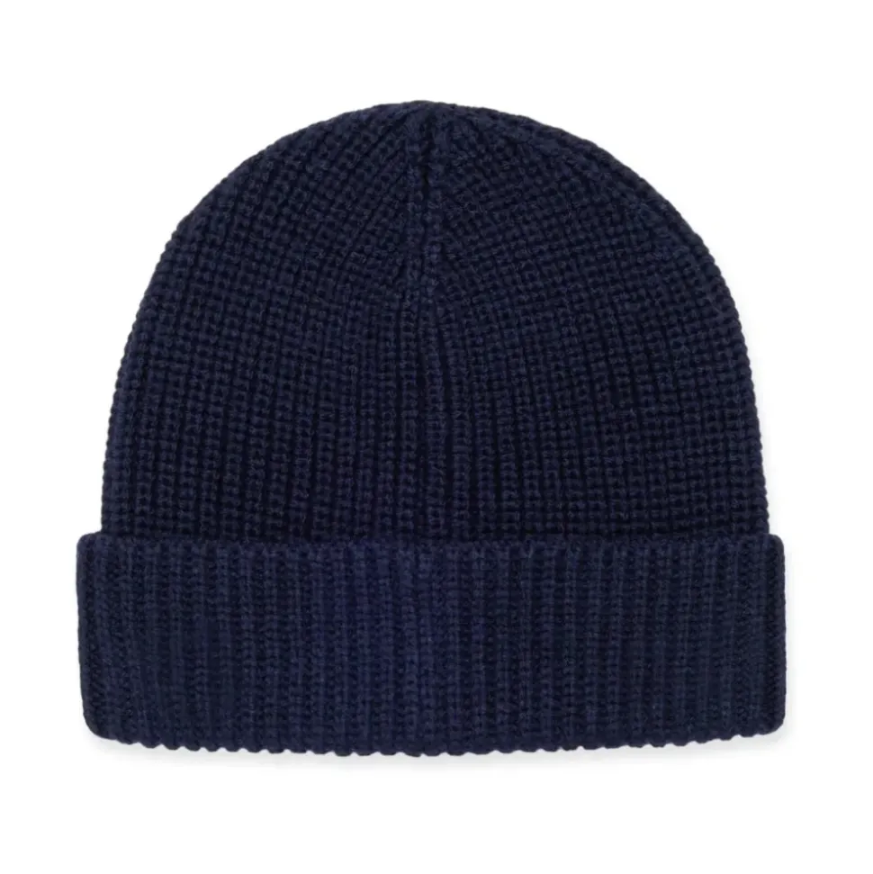 Gebreide Beanie Muts met Patch