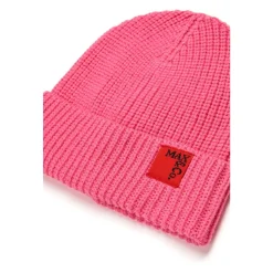 Gebreide Beanie Muts met Patch