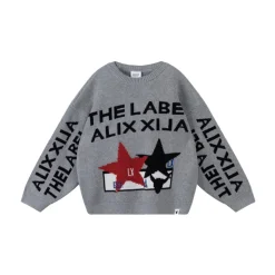 Gebreide Jacquard Pullover