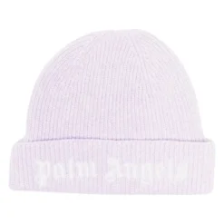 Gebreide Lilac Beanie Muts
