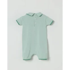 Gebreide romper met korte mouwen