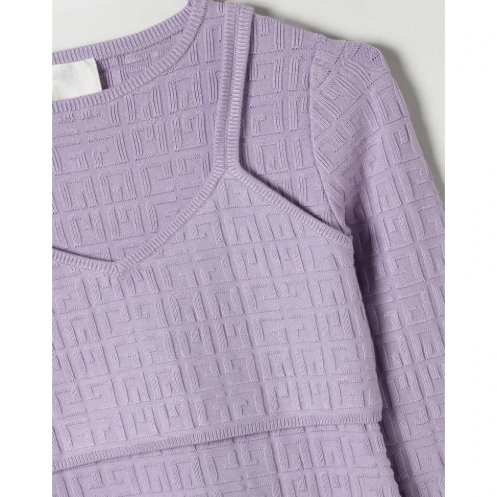 Gebreide Set met Geometrisch Patroon