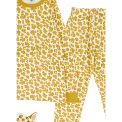 Geel Luipaardprint Pyjamaset
