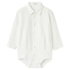 Geknoopte Voile Overhemd met Italiaanse Kraag