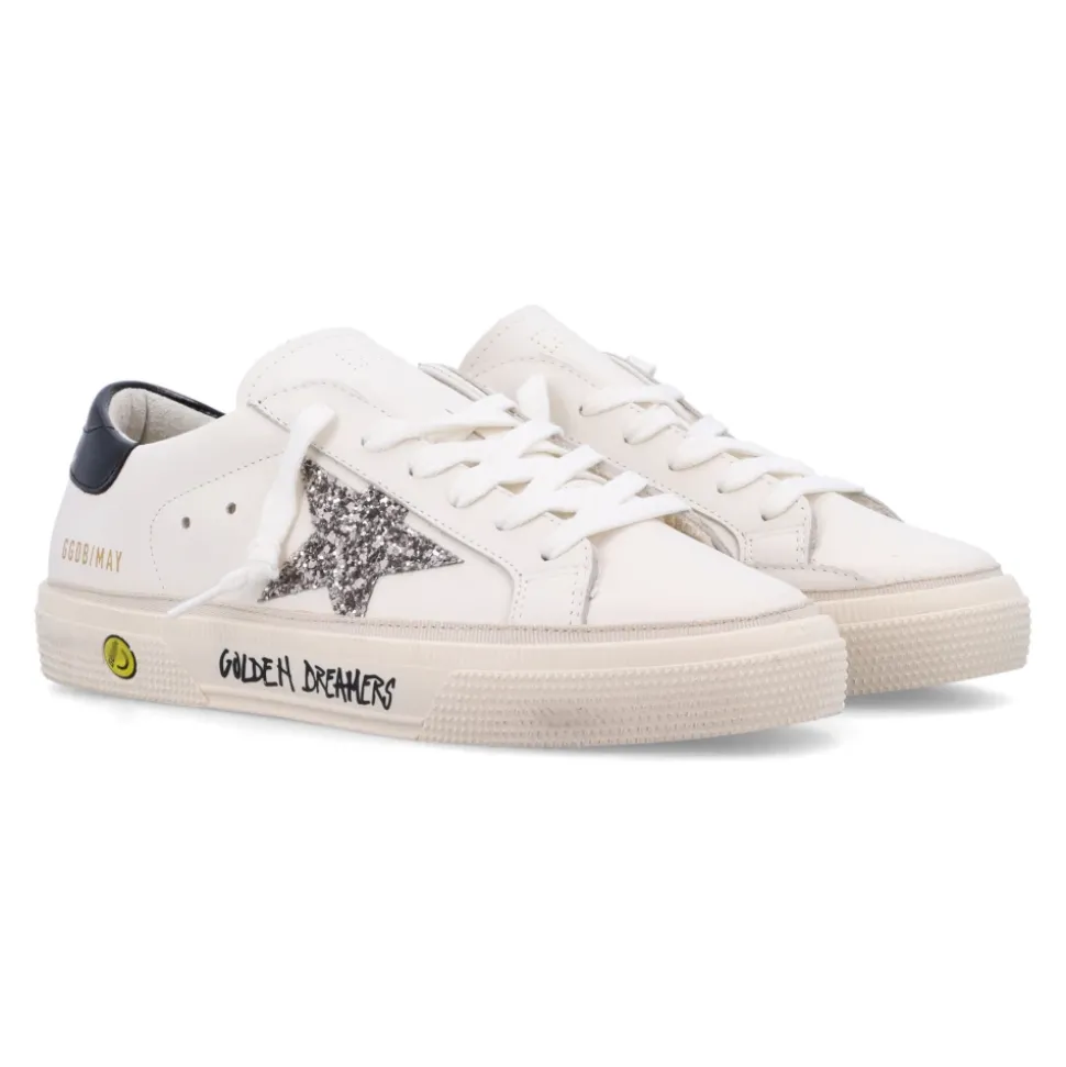 Gelamineerde Nappa Sneakers met Glitterster