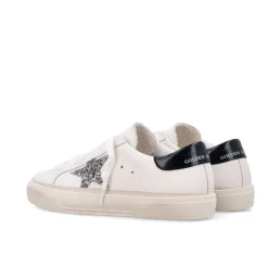 Gelamineerde Nappa Sneakers met Glitterster