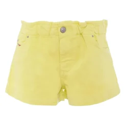 Gele Casual Katoenen Shorts