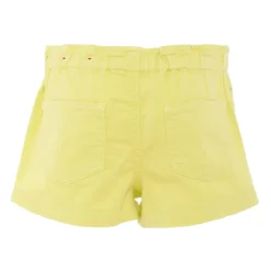 Gele Casual Katoenen Shorts