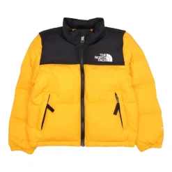 Gele Donsjas met Oversized Panelen