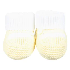 Gele Katoenen Baby Slofjes