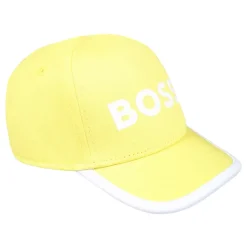 Gele Katoenen Zonneklep met Logo